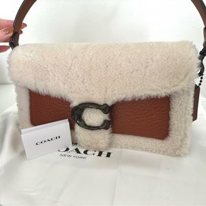 COACH Shearling Tabby Shoulder Bag 26
